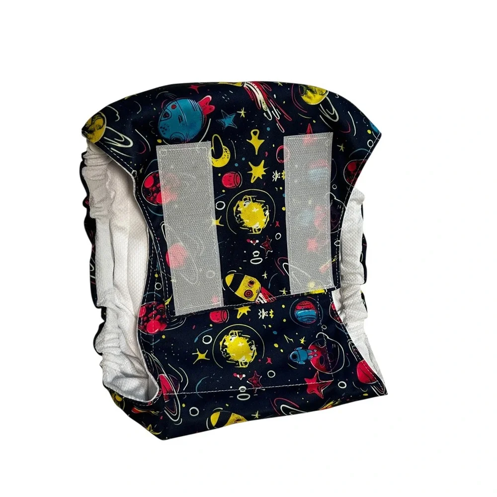 CuteBone Reusable Dog Diaper –‎ Large | Space Print | Washable & Adjustable